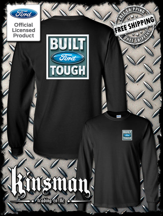 Built FORD Tough Logo 2-Sided Long Sleeve T-Shirt