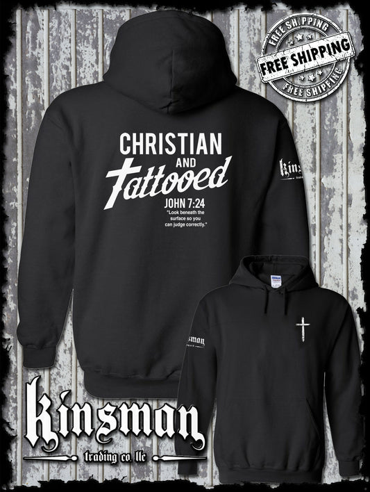 Christian and Tattooed 2-Sided Hoodie / Sweatshirt
