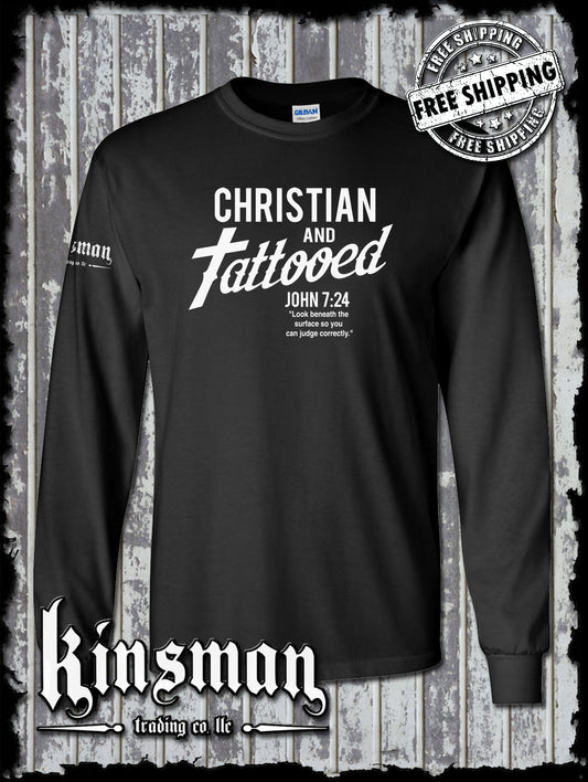 Christian and Tattooed Long Sleeve T-Shirt