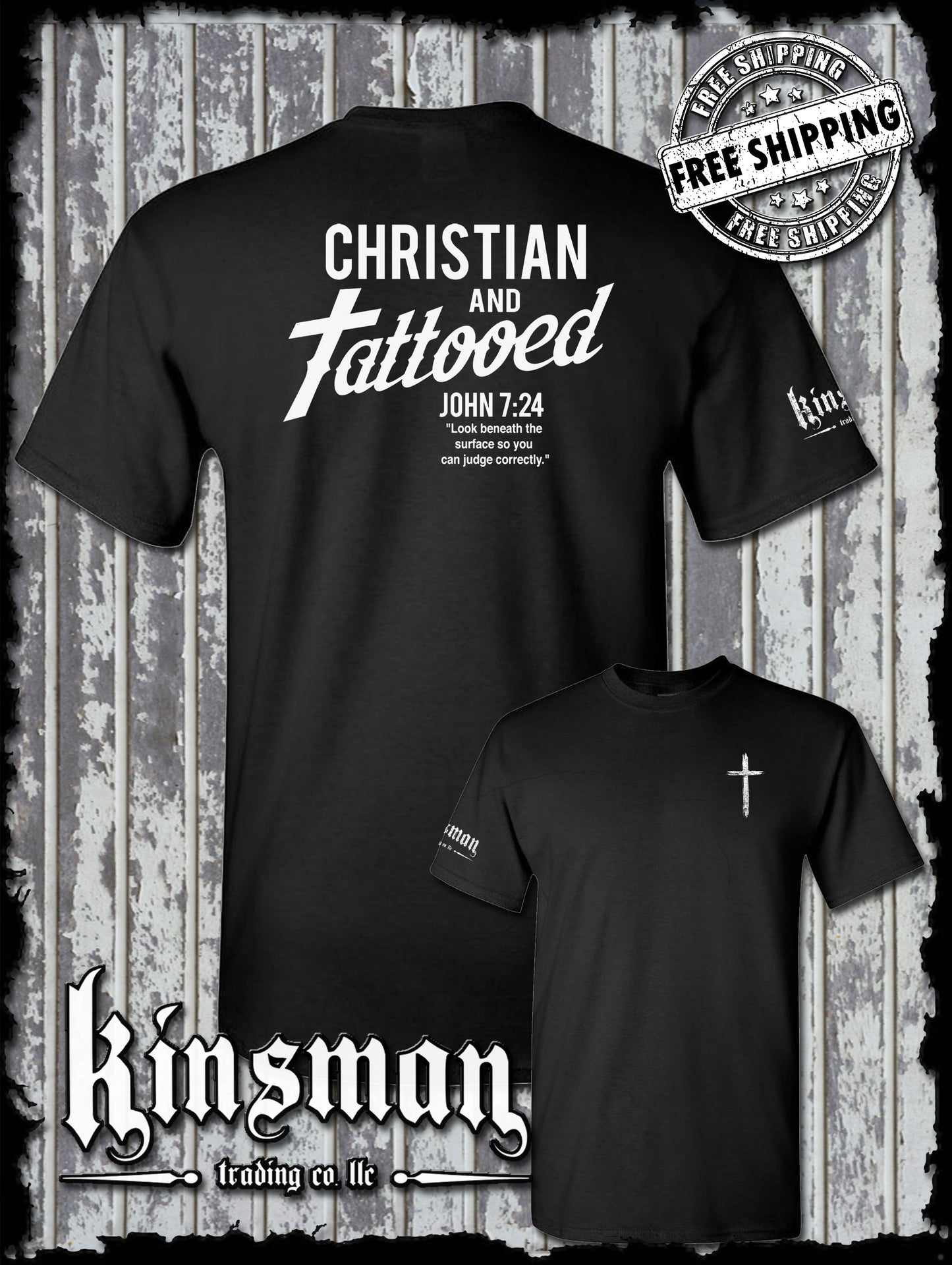 Christian and Tattooed 2-Sided T-Shirt