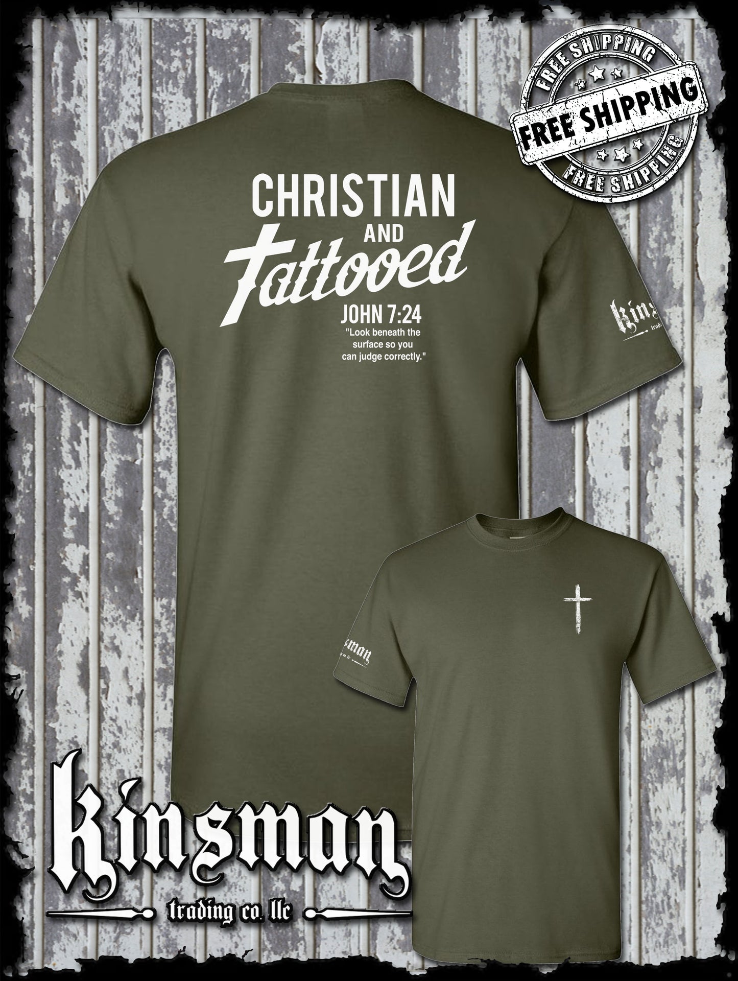 Christian and Tattooed 2-Sided T-Shirt