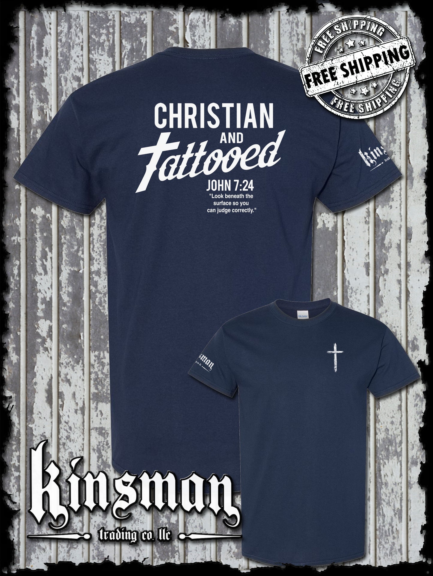 Christian and Tattooed 2-Sided T-Shirt