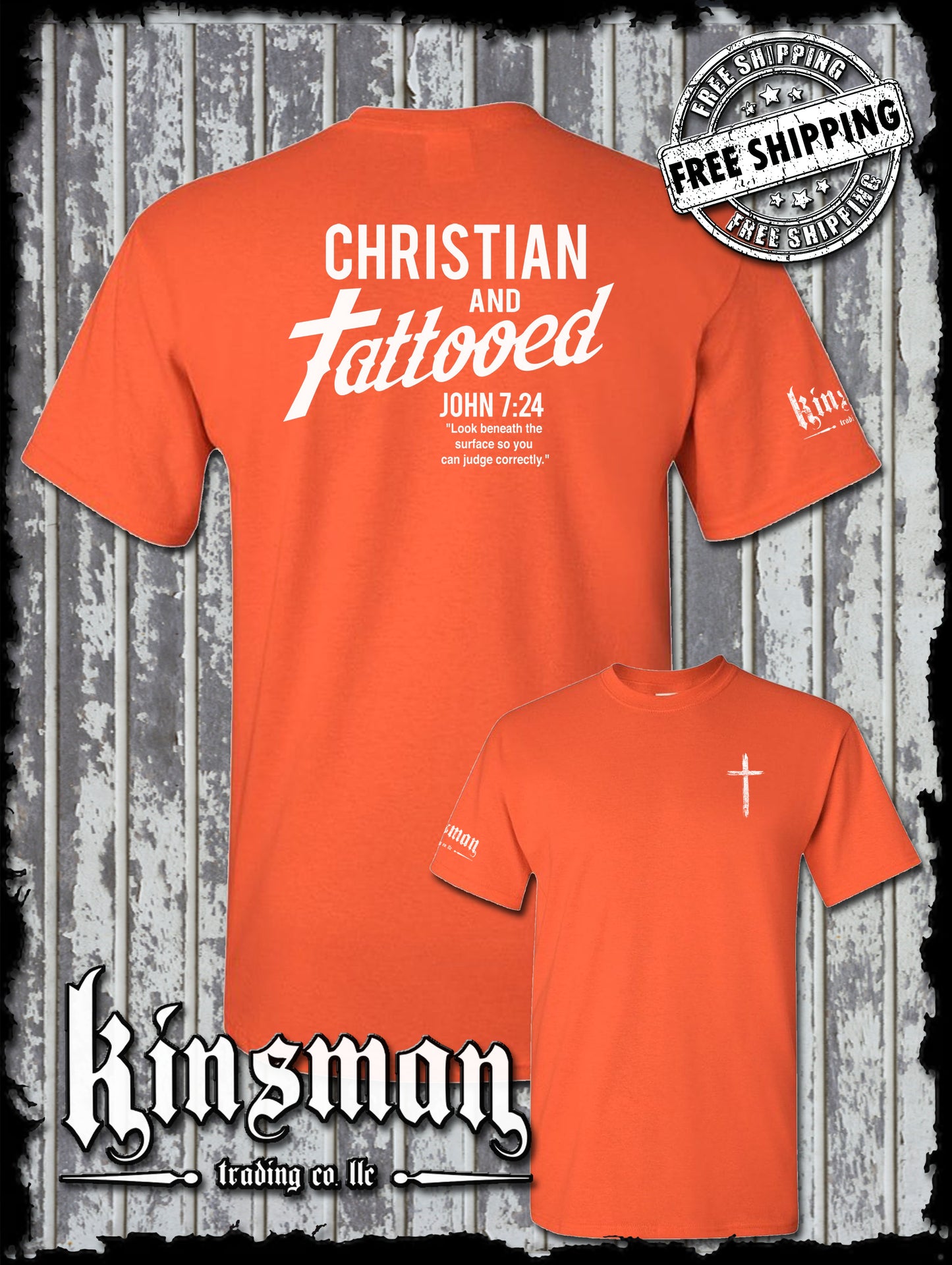Christian and Tattooed 2-Sided T-Shirt