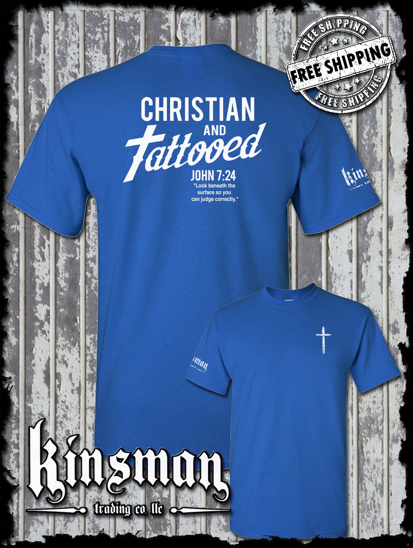 Christian and Tattooed 2-Sided T-Shirt