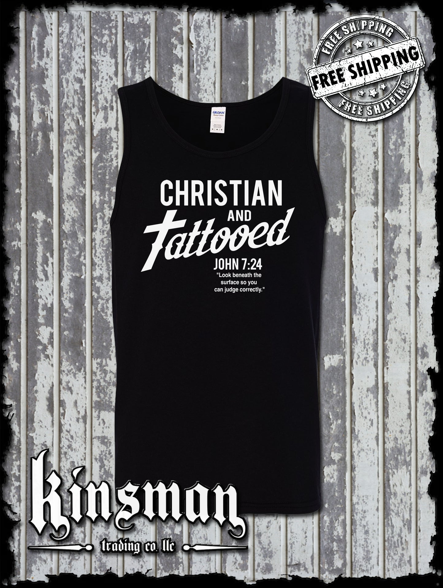 Christian and Tattooed Tank Top T-Shirt