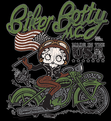 Biker Betty Boop Motorcycle Club Tank Top T-Shirt Authentic Licensed Product