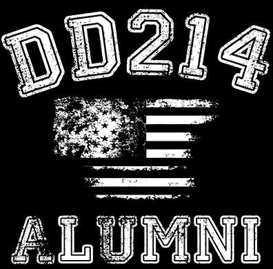 DD214 Alumni Flag US Military Hoodie / Sweatshirt Army Marines Navy Air Force Veteran