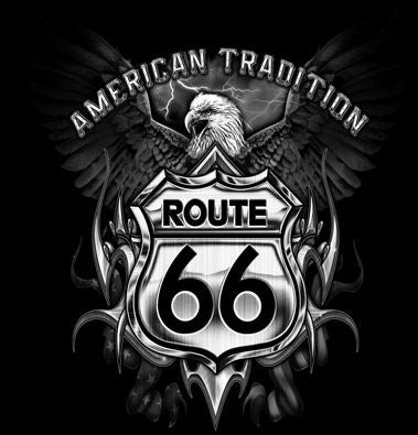 Route 66 American Tradition Eagle Hoodie / Sweatshirt Biker USA MC / Car Club