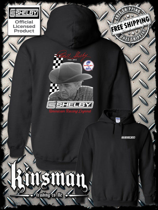 Carroll Shelby Portrait Hoodie / Sweatshirt GT 500 Ford Mustang