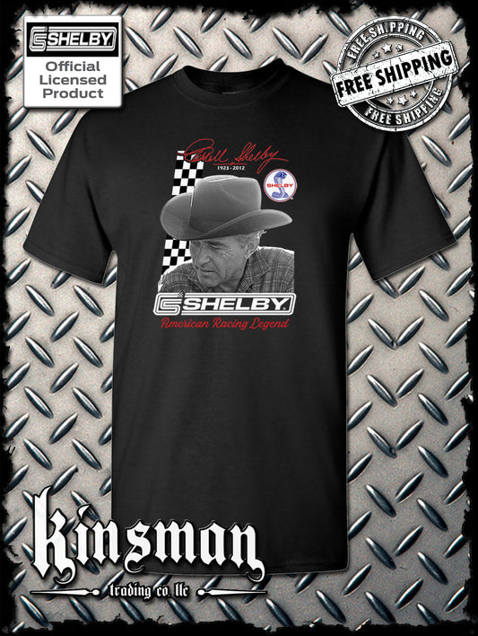 Carroll Shelby Portrait T-Shirt GT 500 Ford Mustang