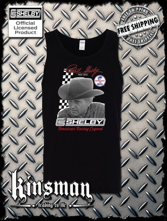 Carroll Shelby Portrait Tank Top T-Shirt GT 500 Ford Mustang