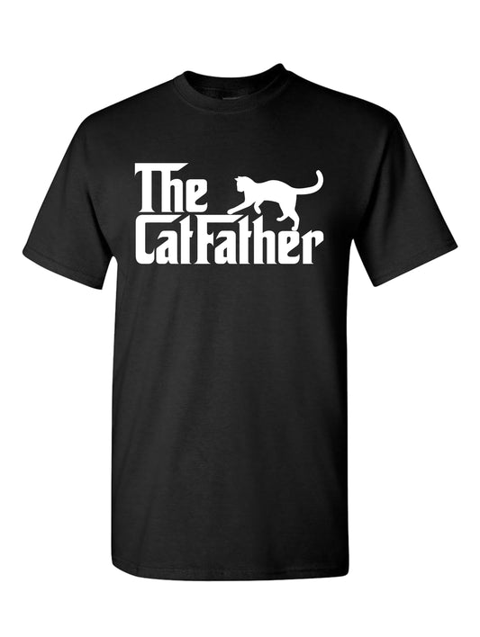 The CATFATHER Funny T-Shirt / Father's Day Dad Gift Animal Pet Cat Lover Movie Style