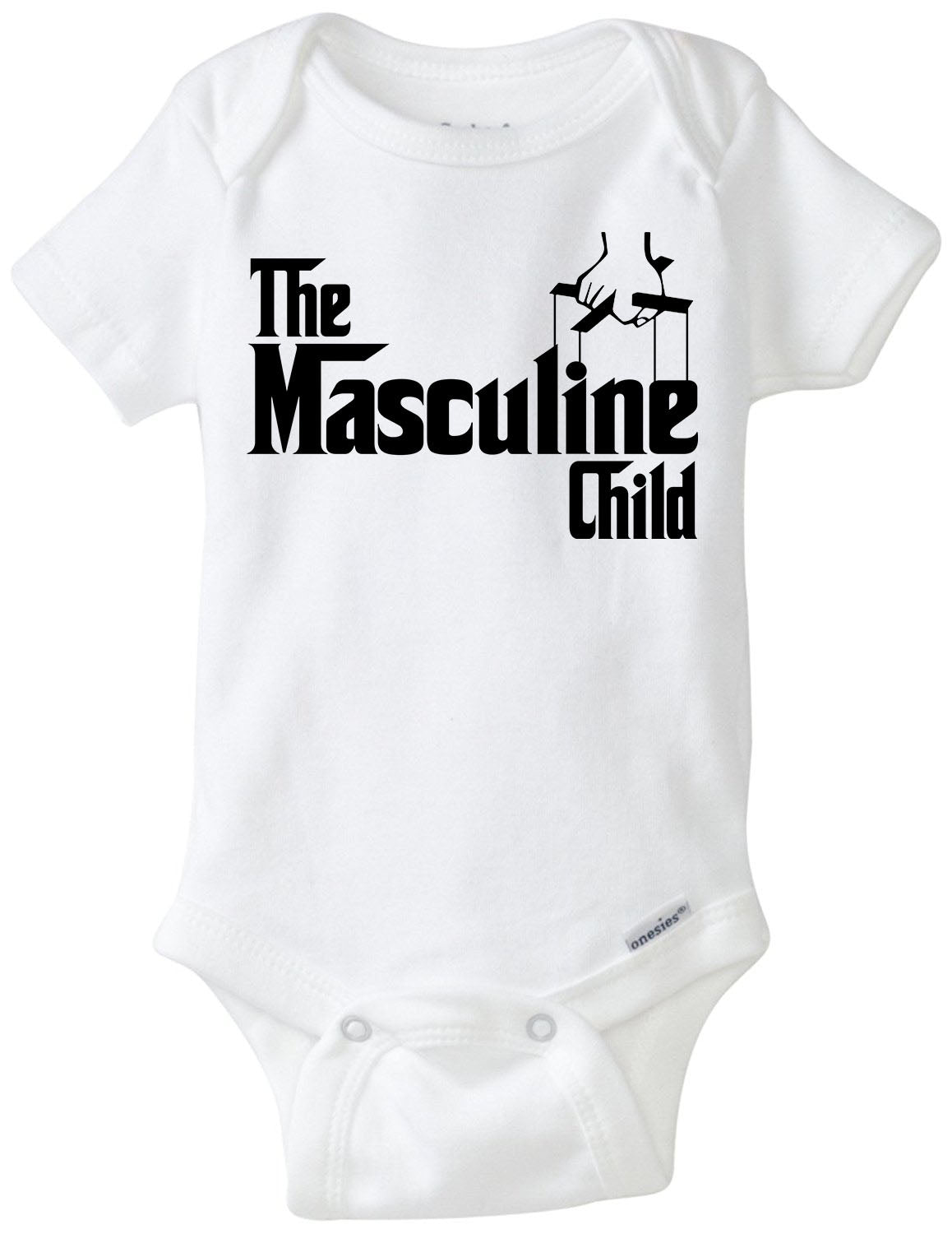 The Masculine Child Baby / Infant Authentic Gerber Onesie / Funny Mafia Gangster