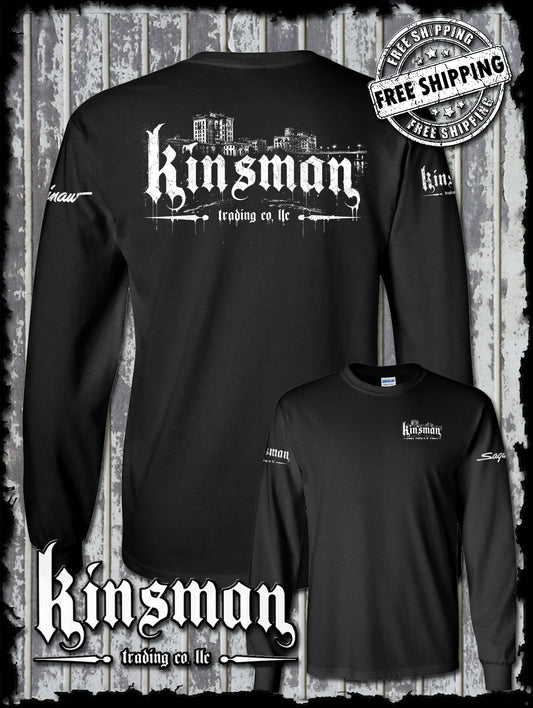 Kinsman Trading Co. LLC Saginaw City Logo Long Sleeve T-Shirt