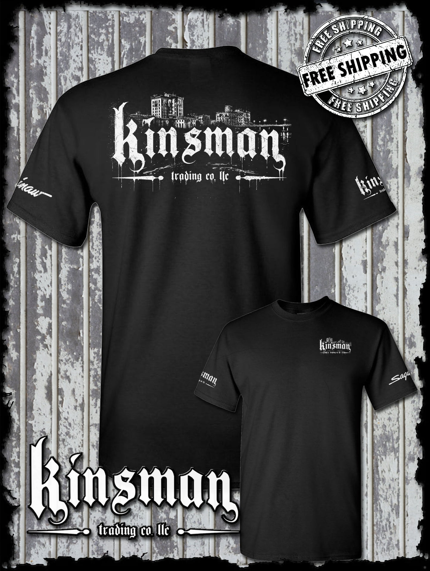 Kinsman Trading Co. LLC Saginaw City Logo T-Shirt