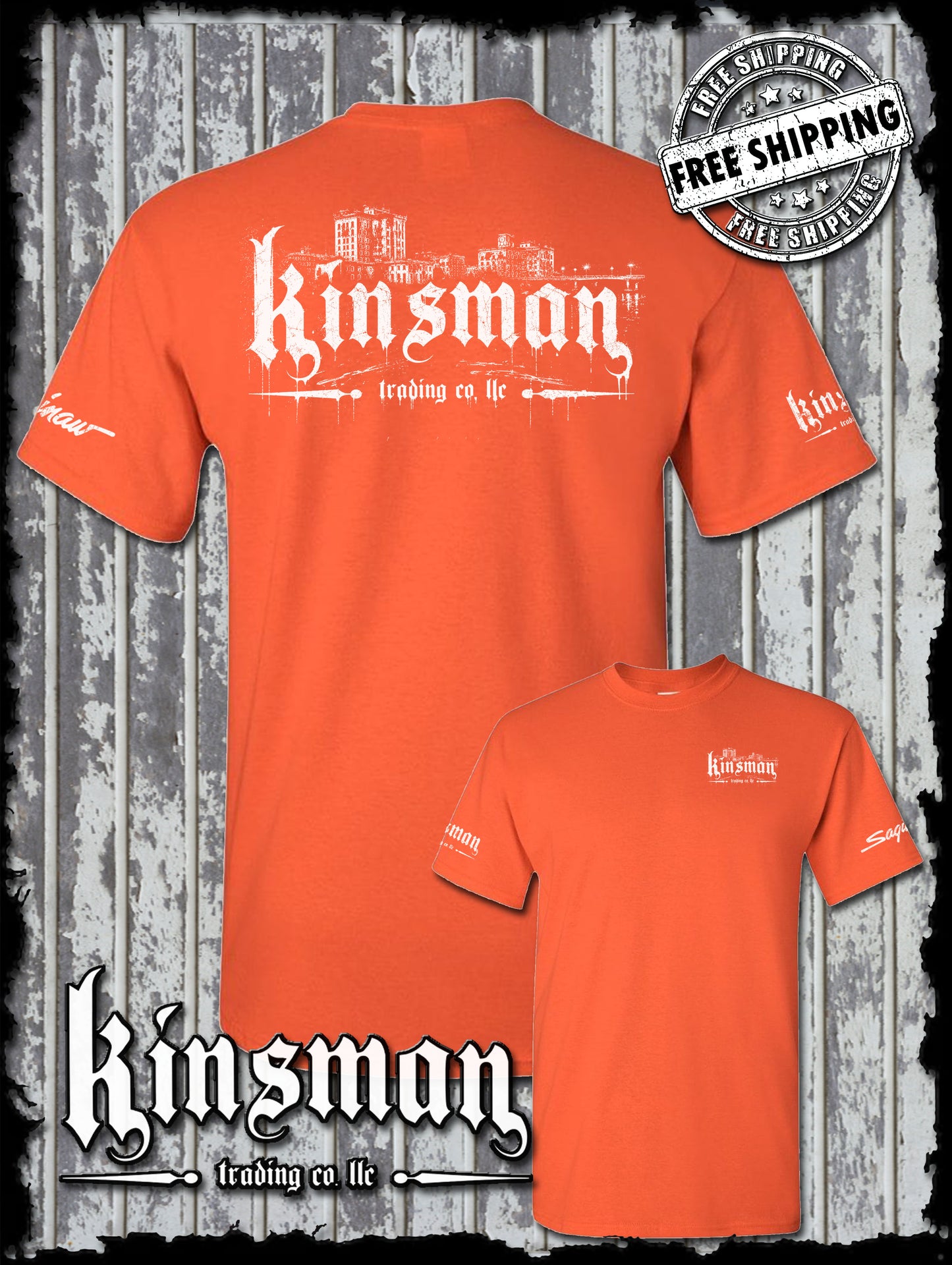 Kinsman Trading Co. LLC Saginaw City Logo T-Shirt