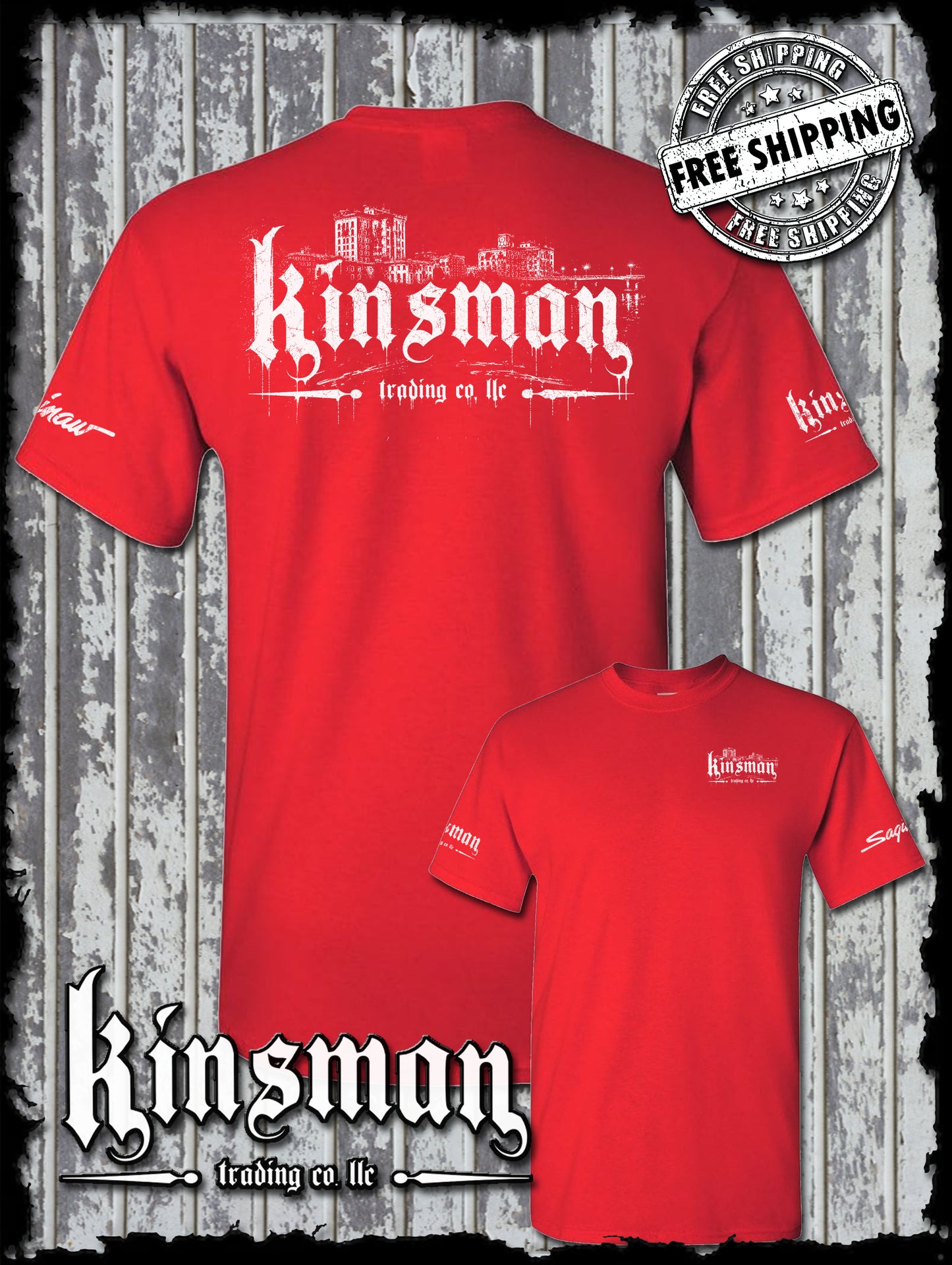 Kinsman Trading Co. LLC Saginaw City Logo T-Shirt