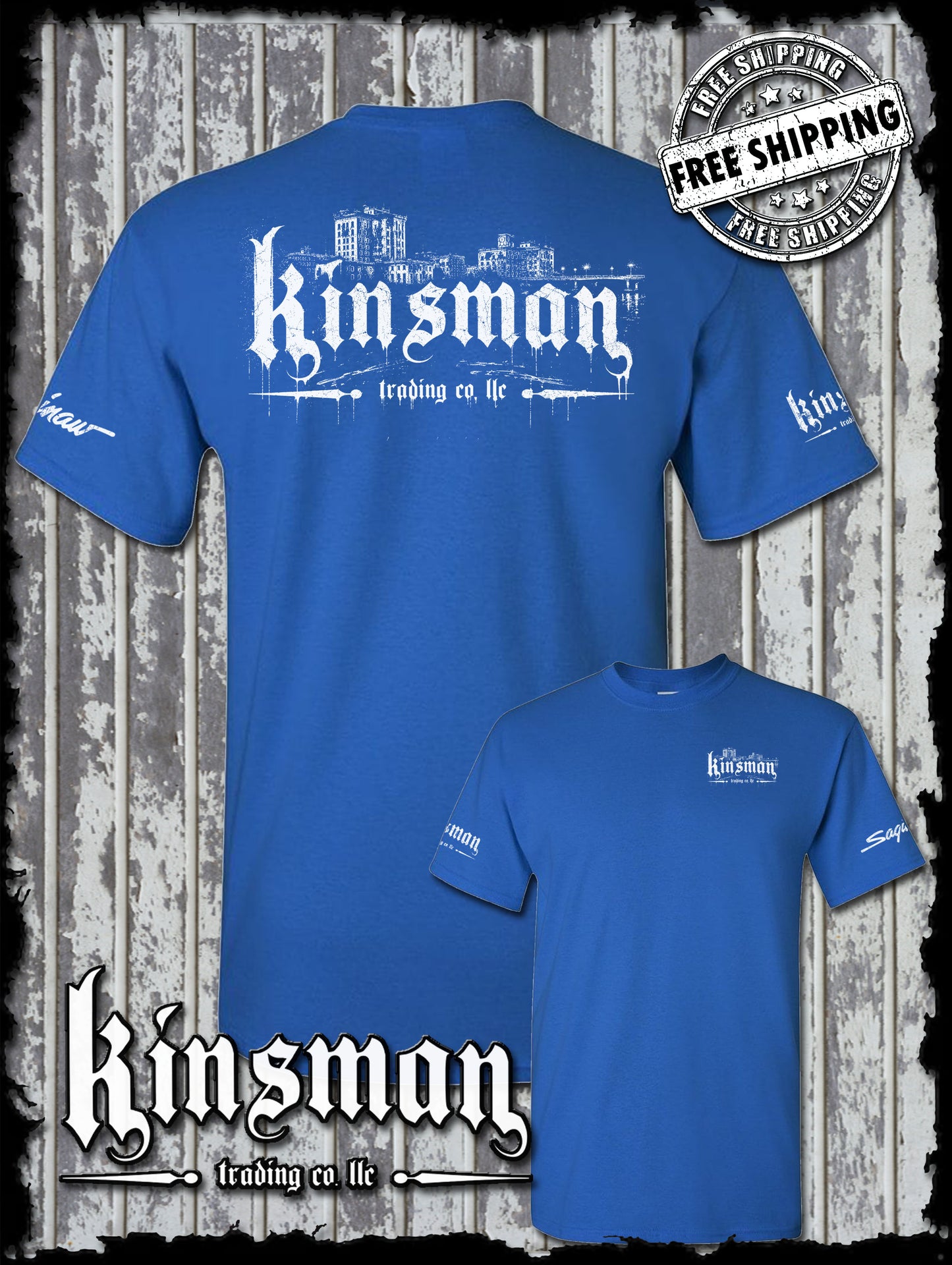 Kinsman Trading Co. LLC Saginaw City Logo T-Shirt
