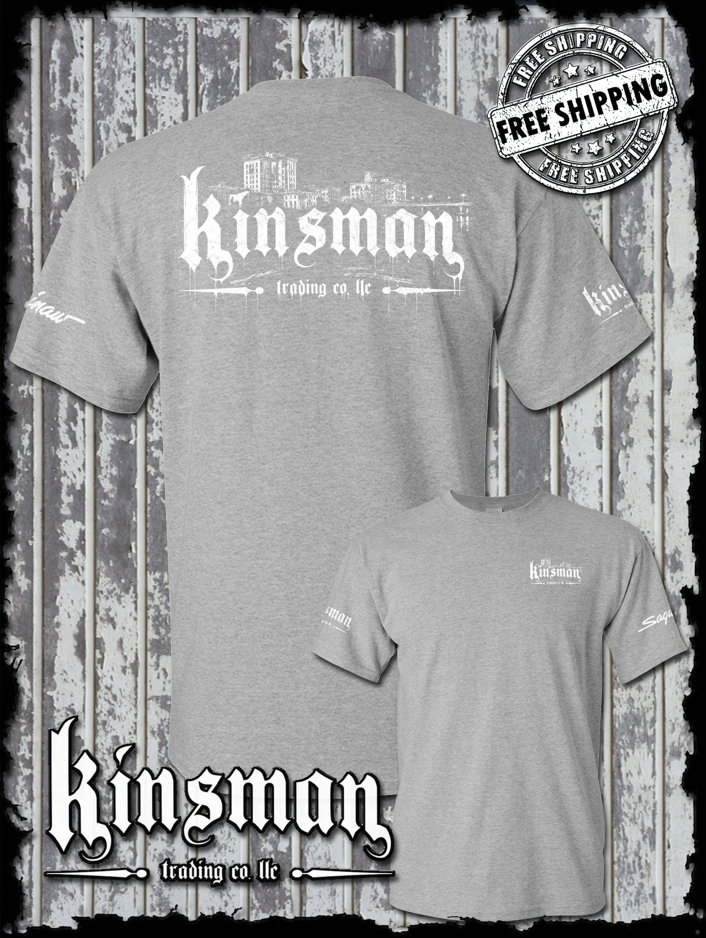Kinsman Trading Co. LLC Saginaw City Logo T-Shirt