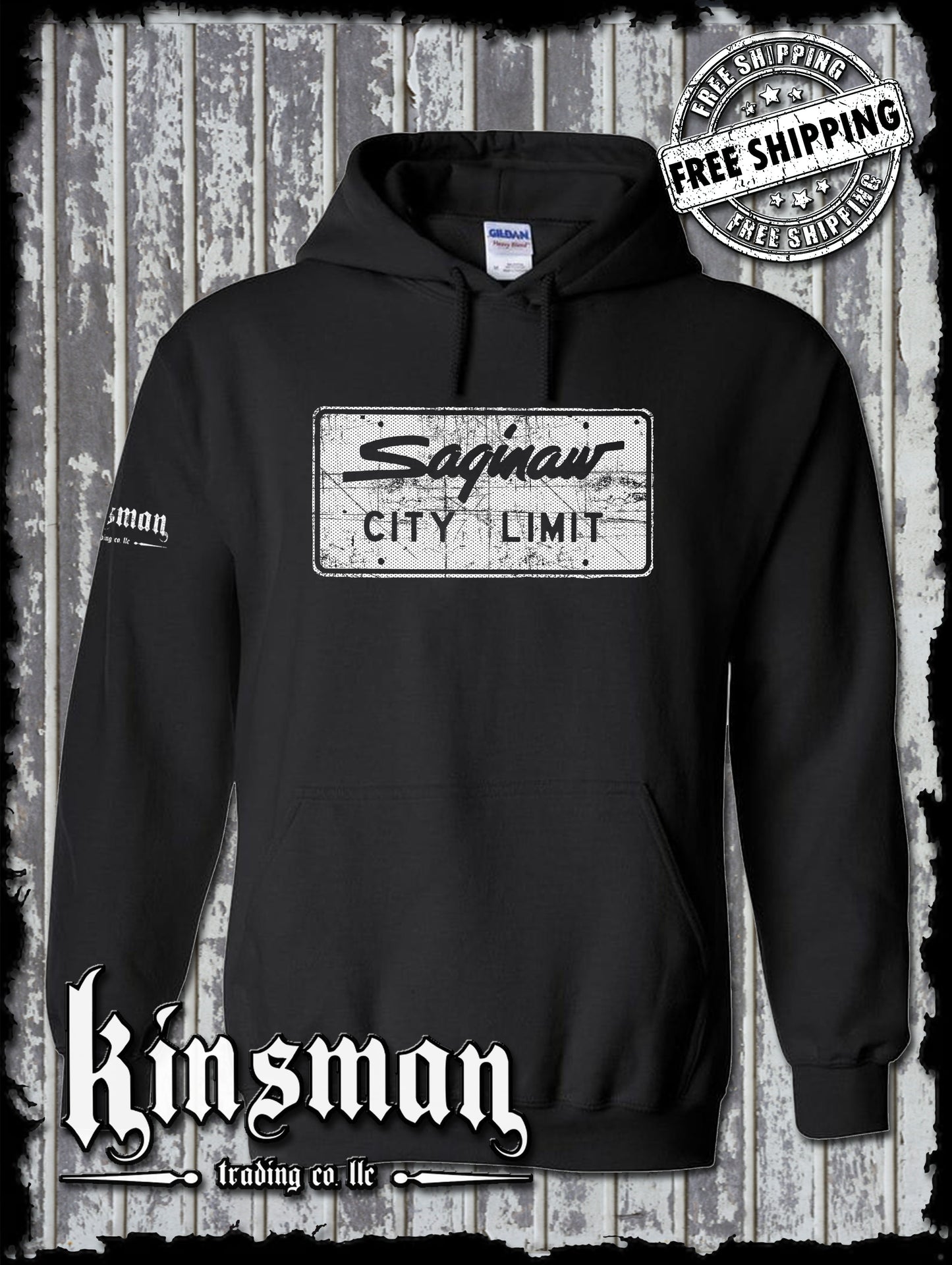 Saginaw City Limit Street Sign Hoodie / Sweatshirt
