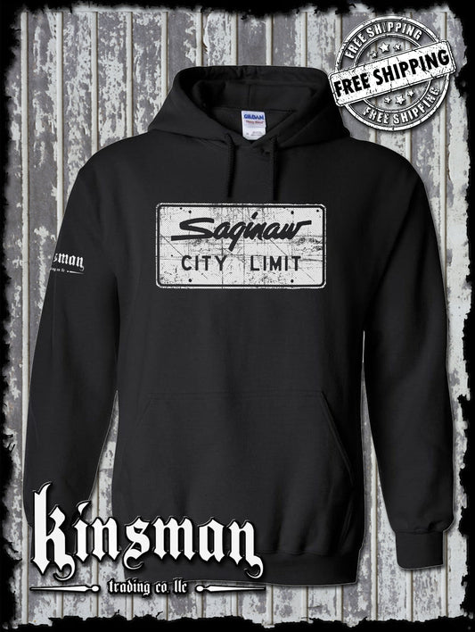 Saginaw City Limit Street Sign Hoodie / Sweatshirt