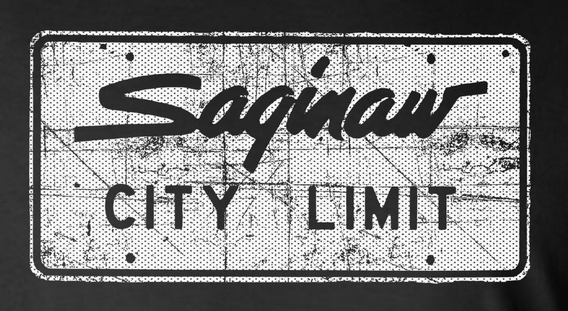 Saginaw City Limit Street Sign 2-Sided T-Shirt