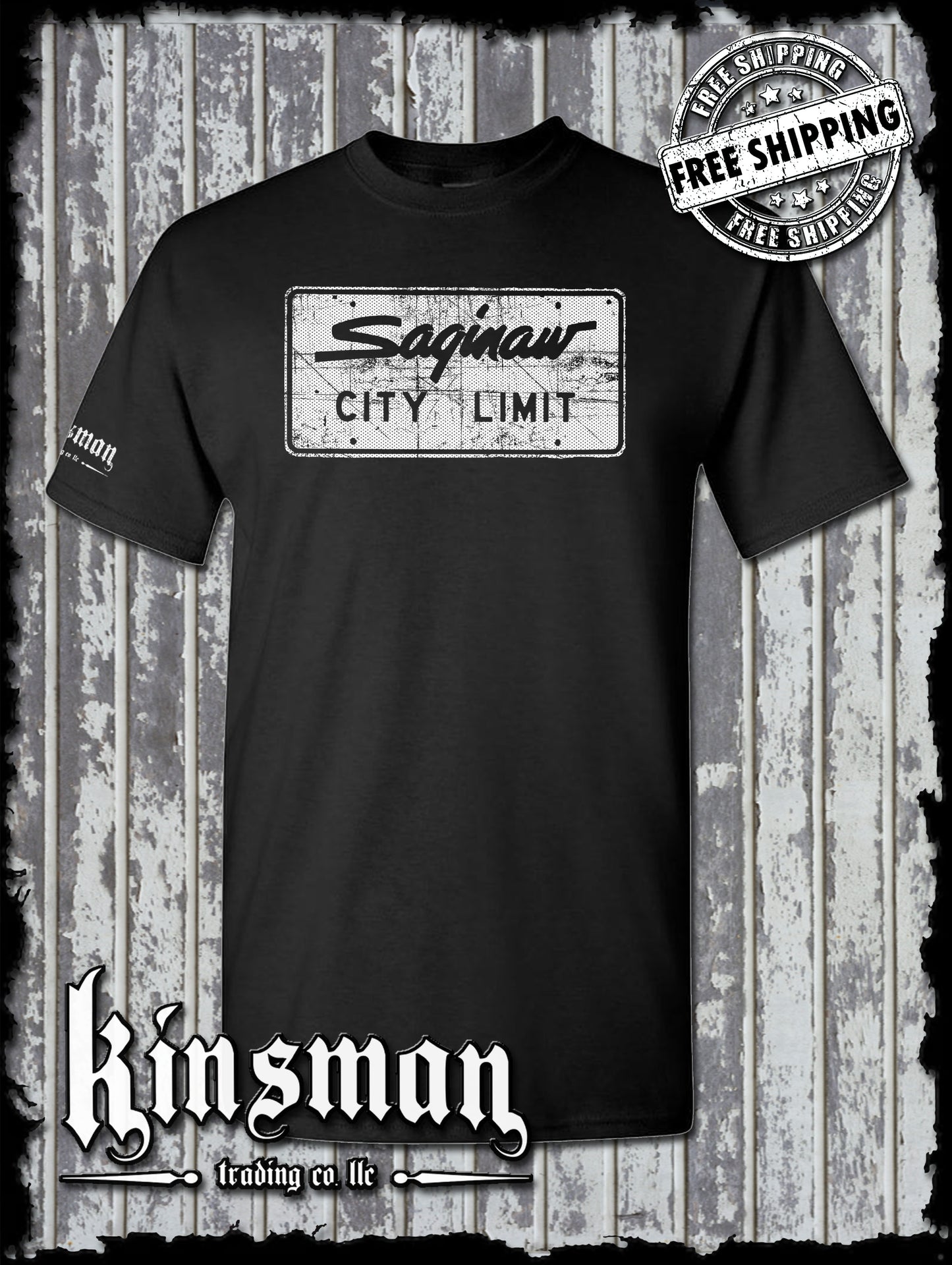 Saginaw City Limit Street Sign T-Shirt