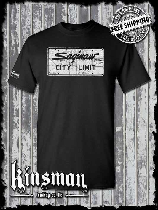 Saginaw City Limit Street Sign T-Shirt