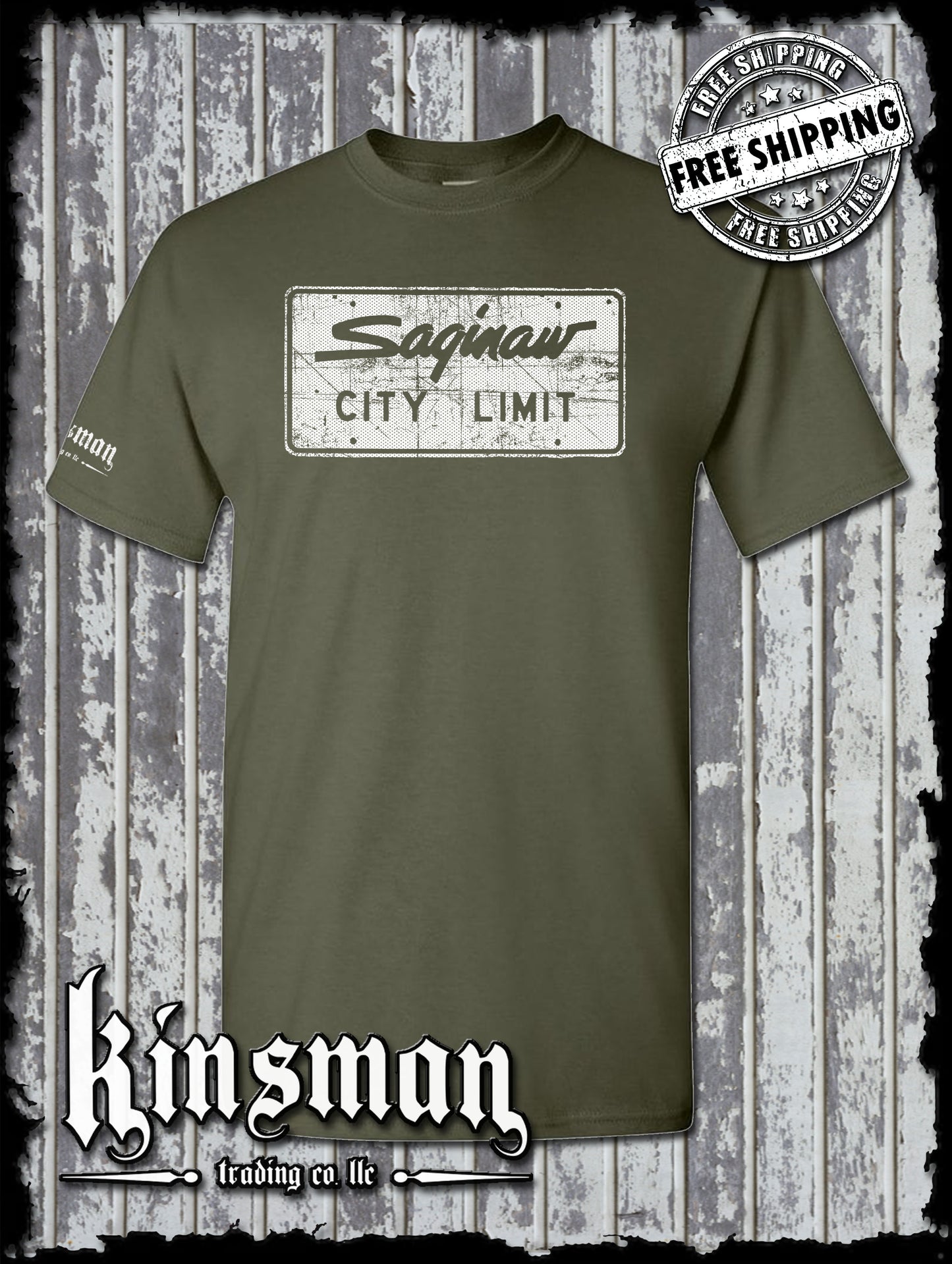 Saginaw City Limit Street Sign T-Shirt