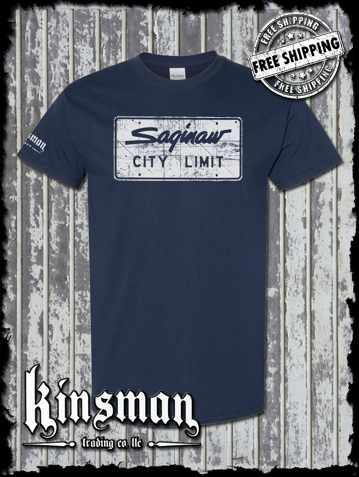 Saginaw City Limit Street Sign T-Shirt