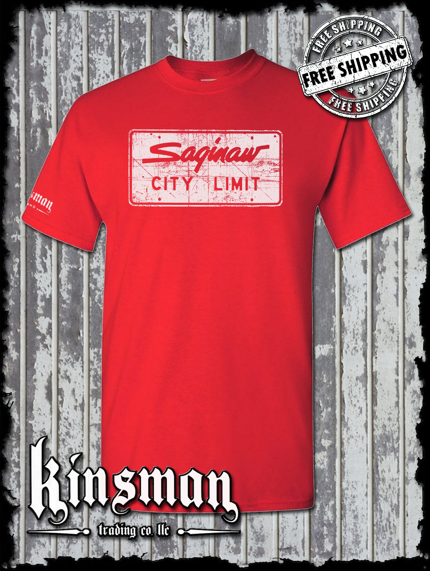 Saginaw City Limit Street Sign T-Shirt