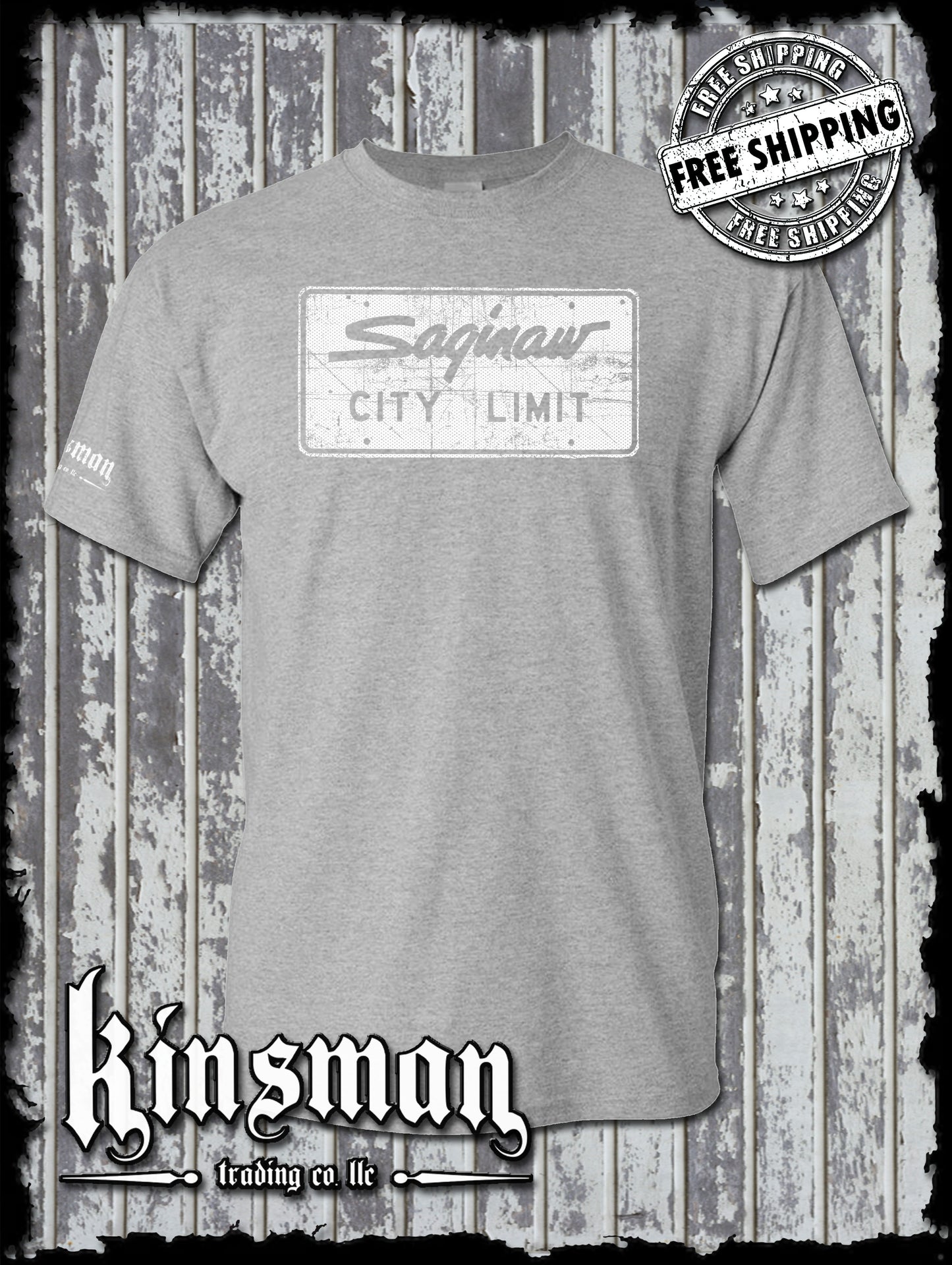 Saginaw City Limit Street Sign T-Shirt