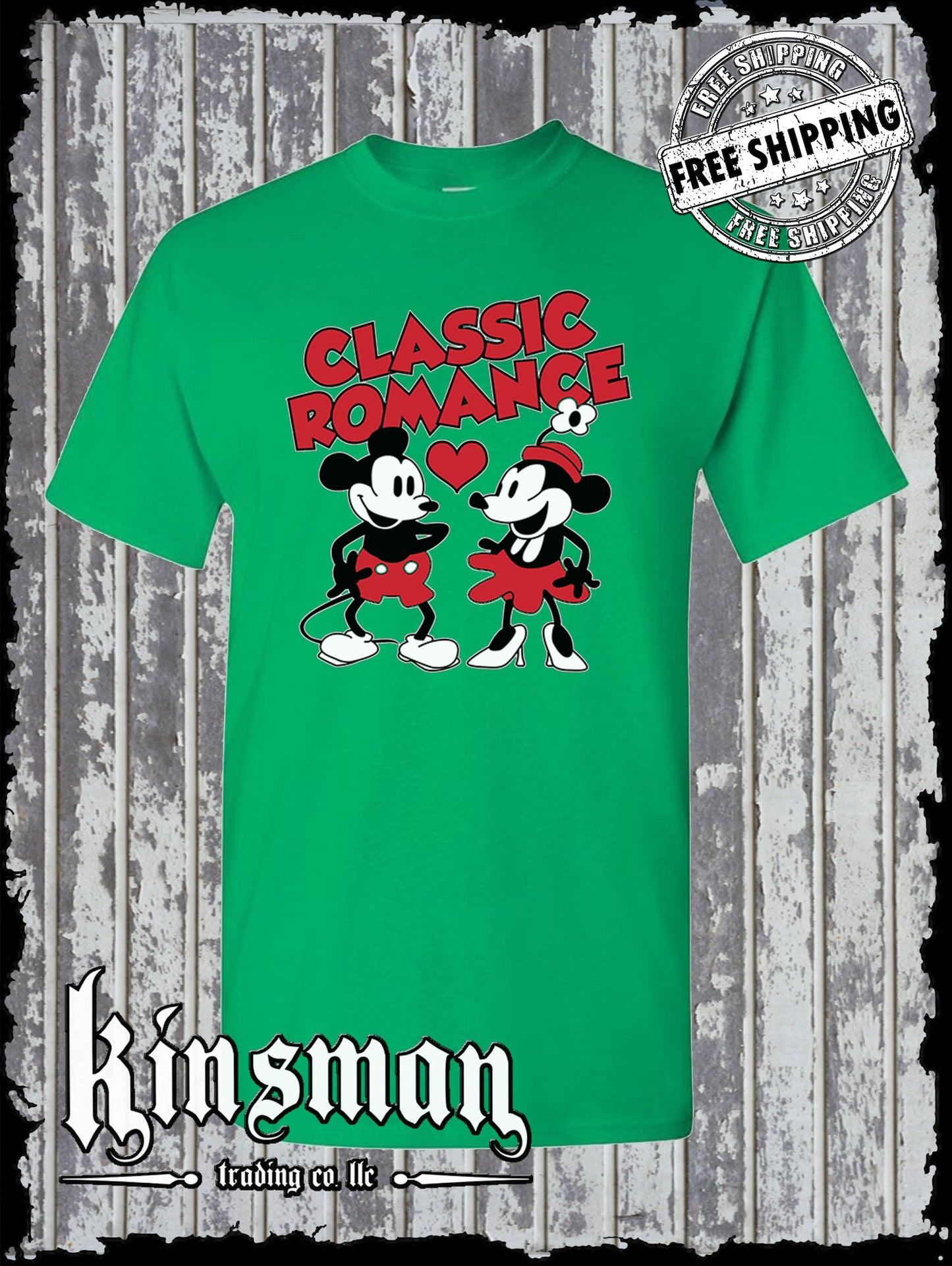 Steamboat Willie Classic Romance T Shirt / Cartoon Mouse