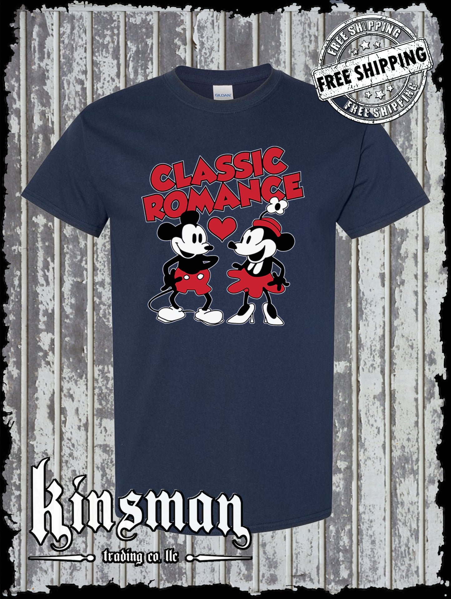 Steamboat Willie Classic Romance T Shirt / Cartoon Mouse