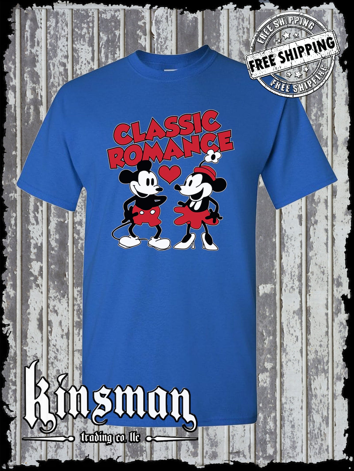 Steamboat Willie Classic Romance T Shirt / Cartoon Mouse