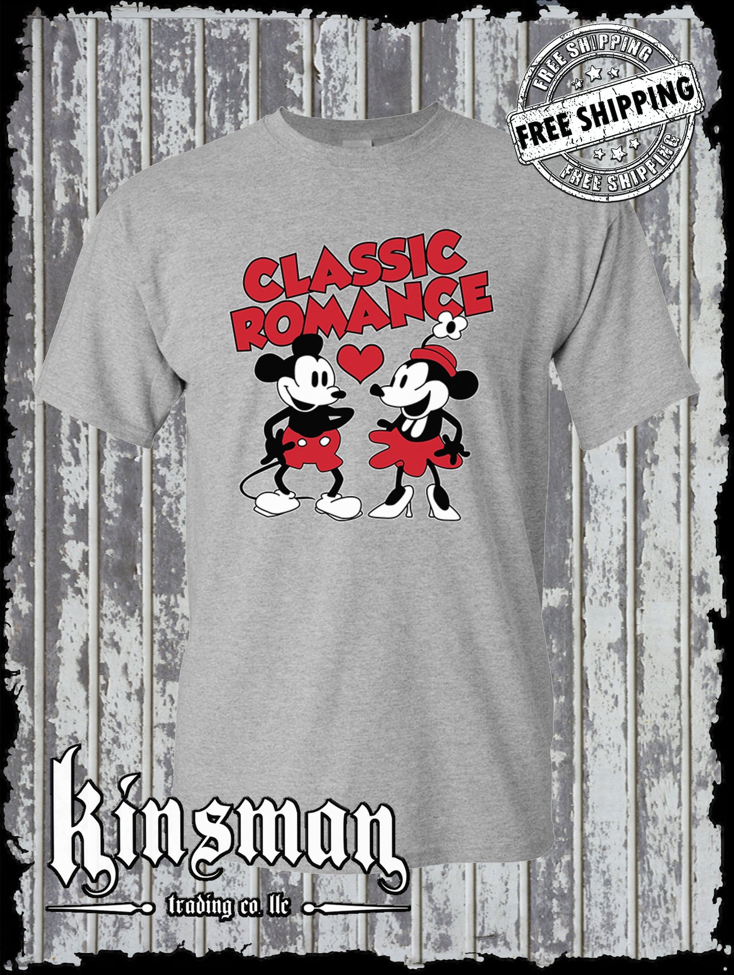 Steamboat Willie Classic Romance T Shirt / Cartoon Mouse