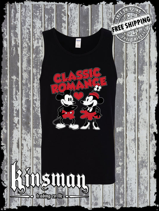 Steamboat Willie Classic Romance Tank Top T Shirt / Cartoon Mouse