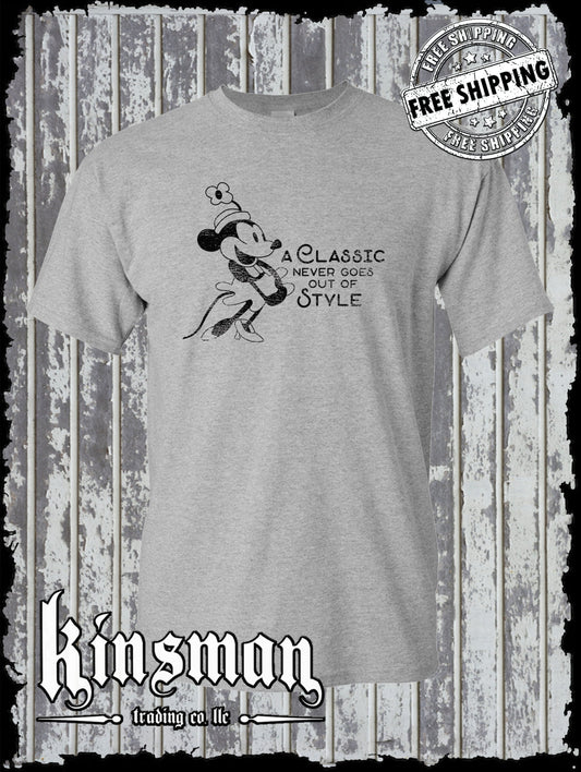 Steamboat Willie - A Classic Never Goes Out of Style T-Shirt - Cartoon Mouse