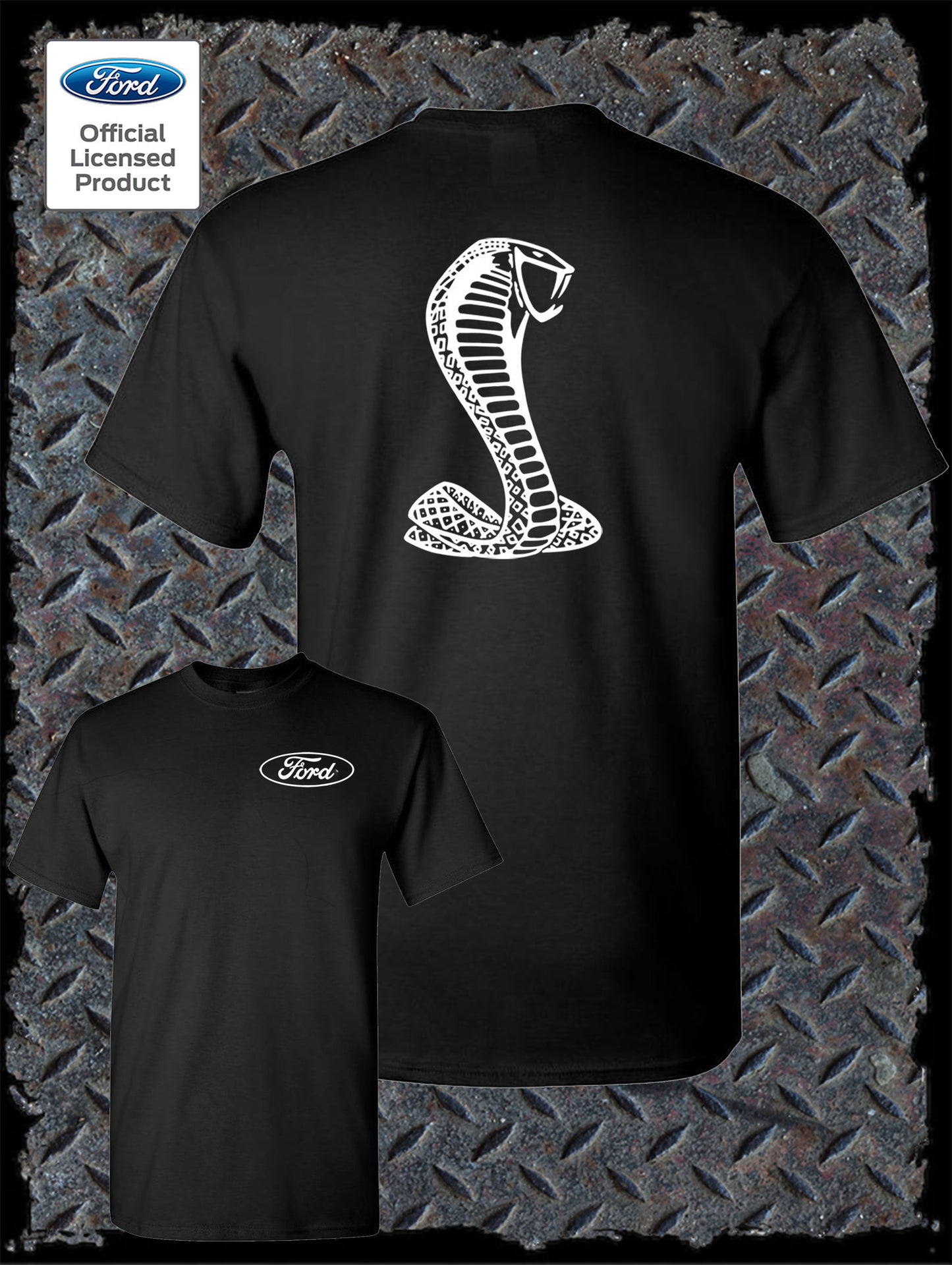 Licensed Ford Cobra Mustang Shelby T-Shirt / Official Product