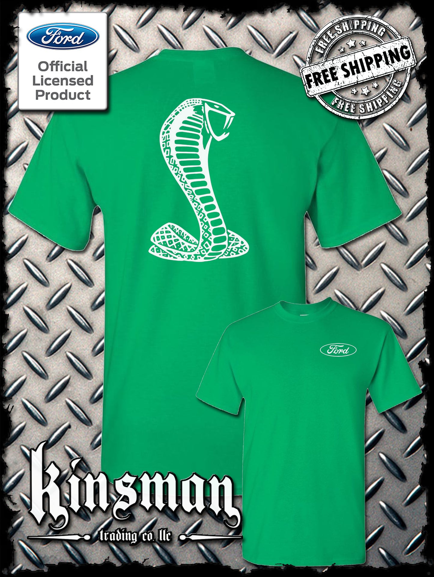 Licensed Ford Cobra Mustang Shelby T-Shirt / Official Product