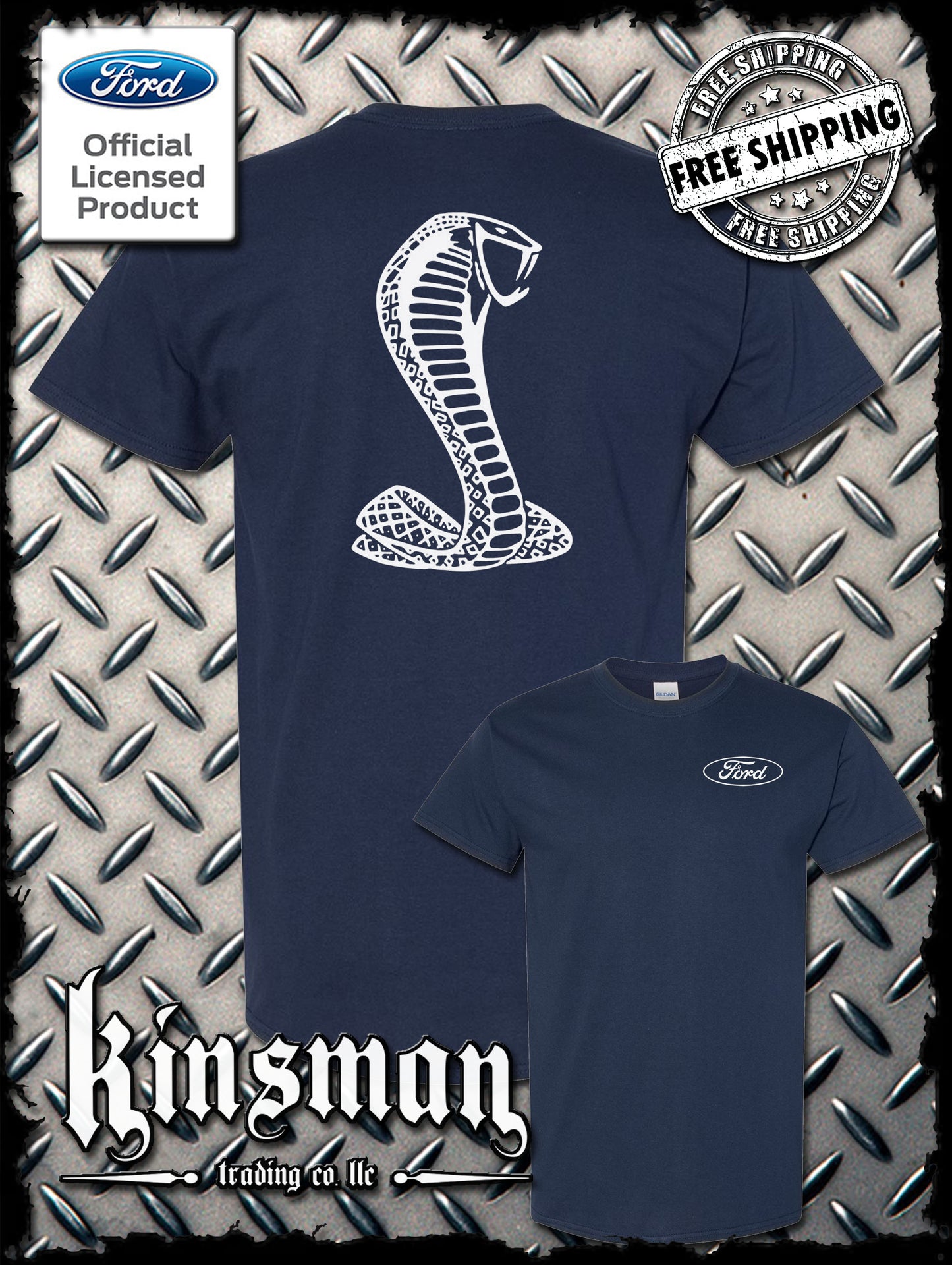 Licensed Ford Cobra Mustang Shelby T-Shirt / Official Product