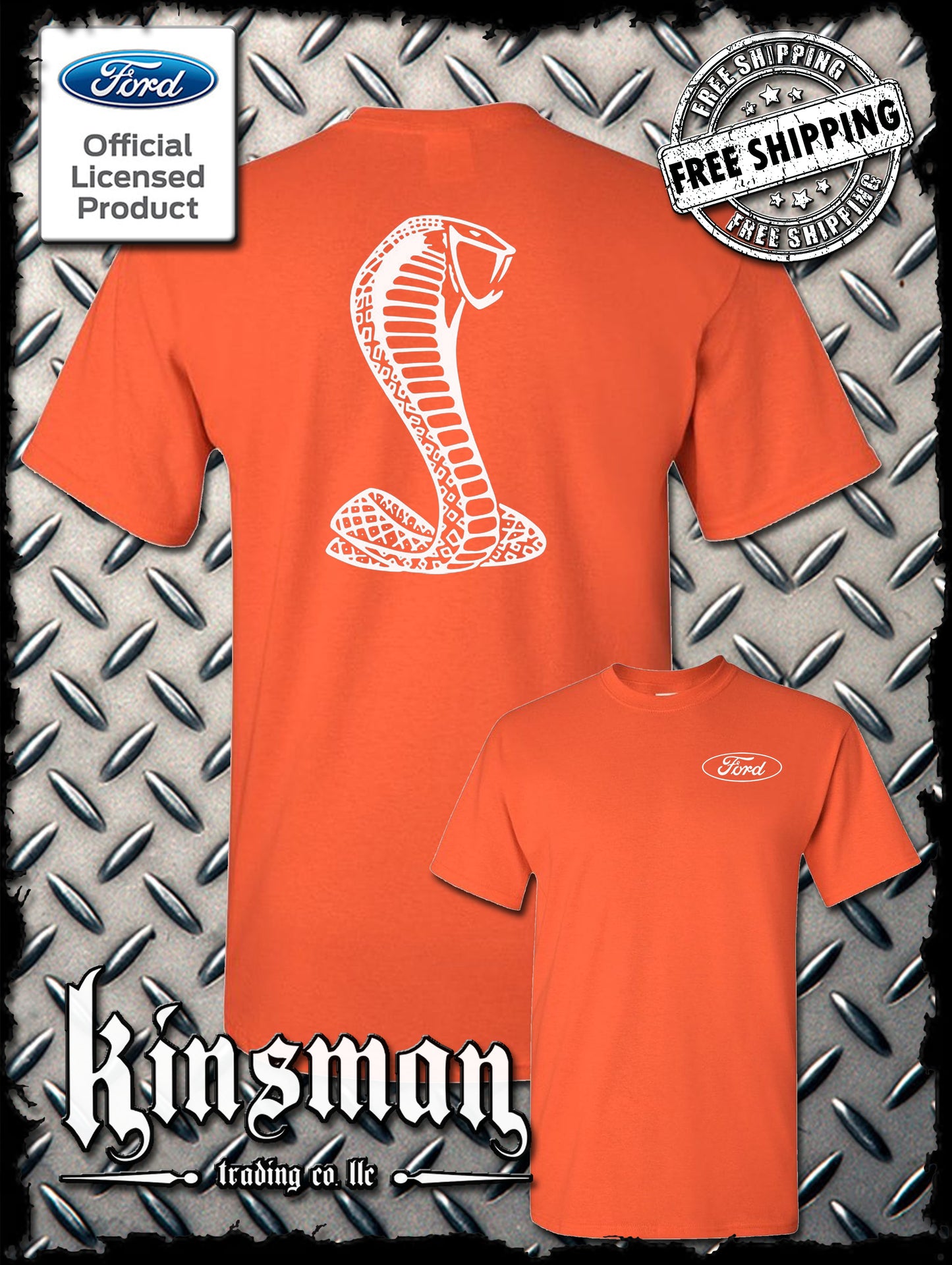 Licensed Ford Cobra Mustang Shelby T-Shirt / Official Product