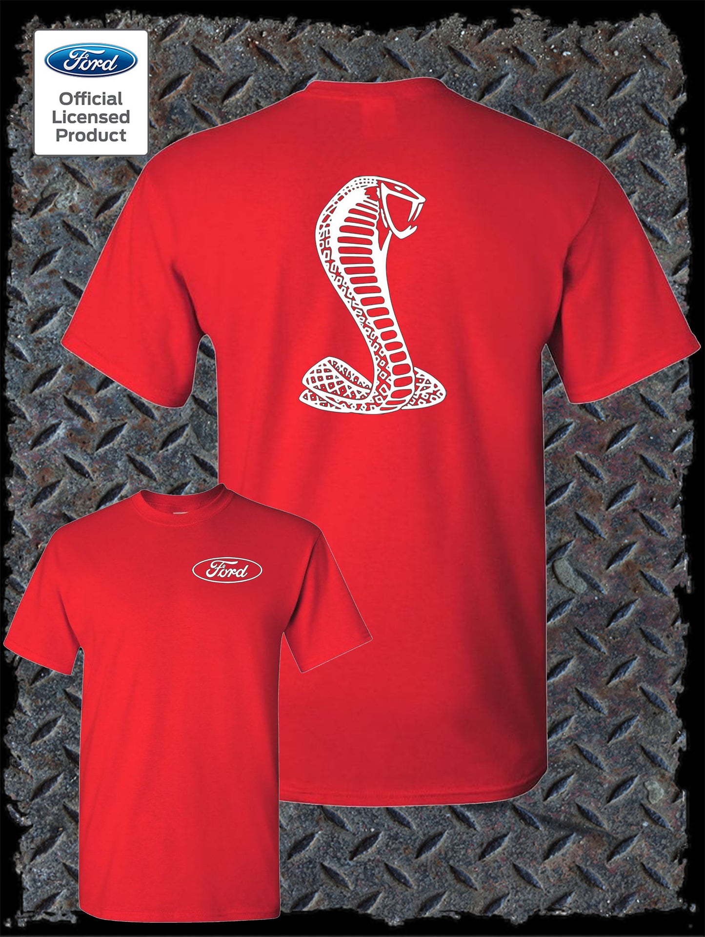 Licensed Ford Cobra Mustang Shelby T-Shirt / Official Product