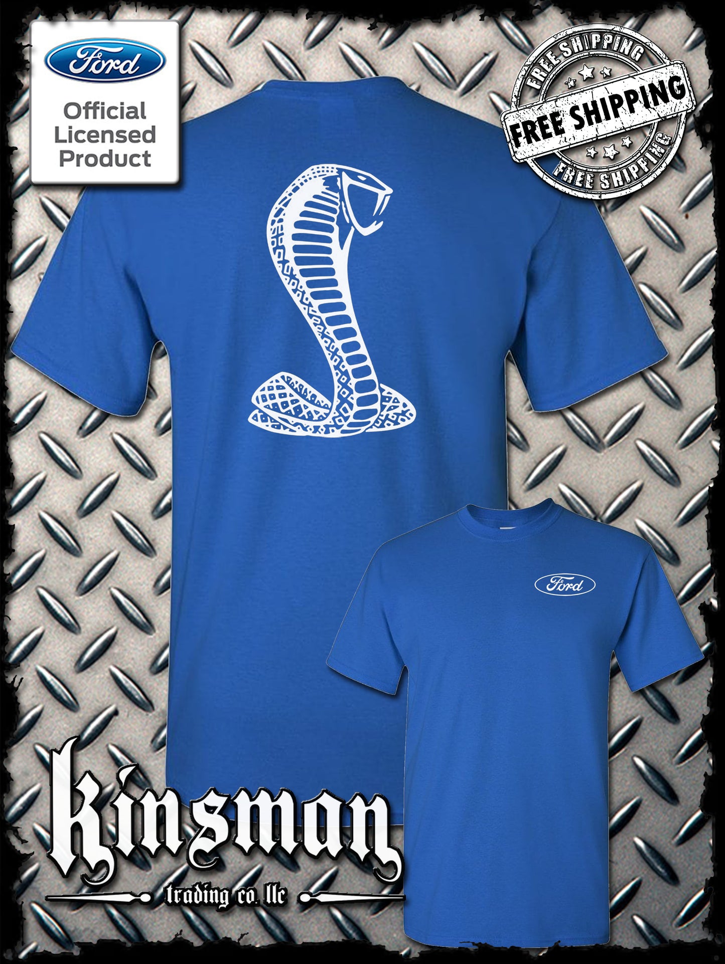 Licensed Ford Cobra Mustang Shelby T-Shirt / Official Product