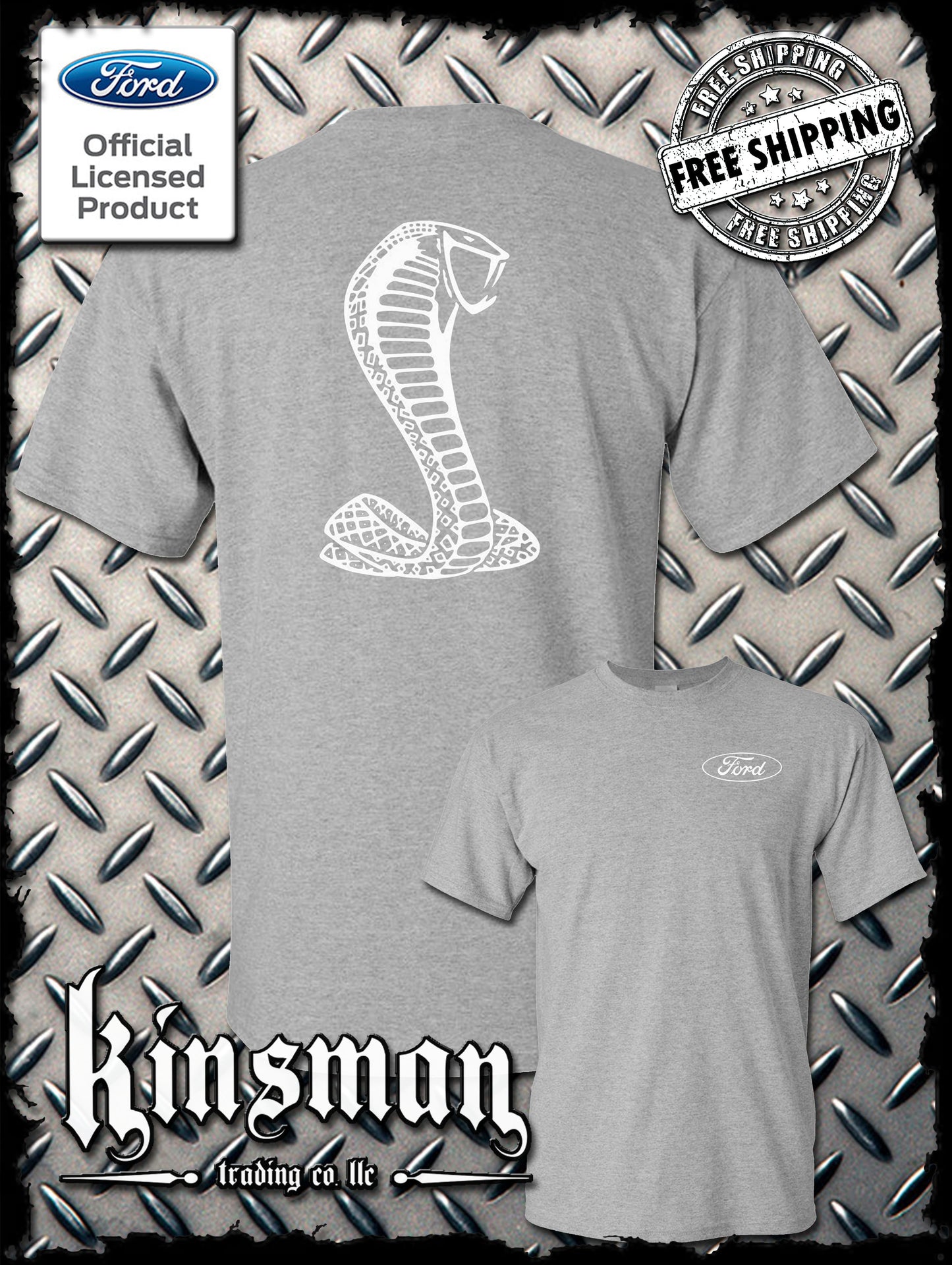 Licensed Ford Cobra Mustang Shelby T-Shirt / Official Product