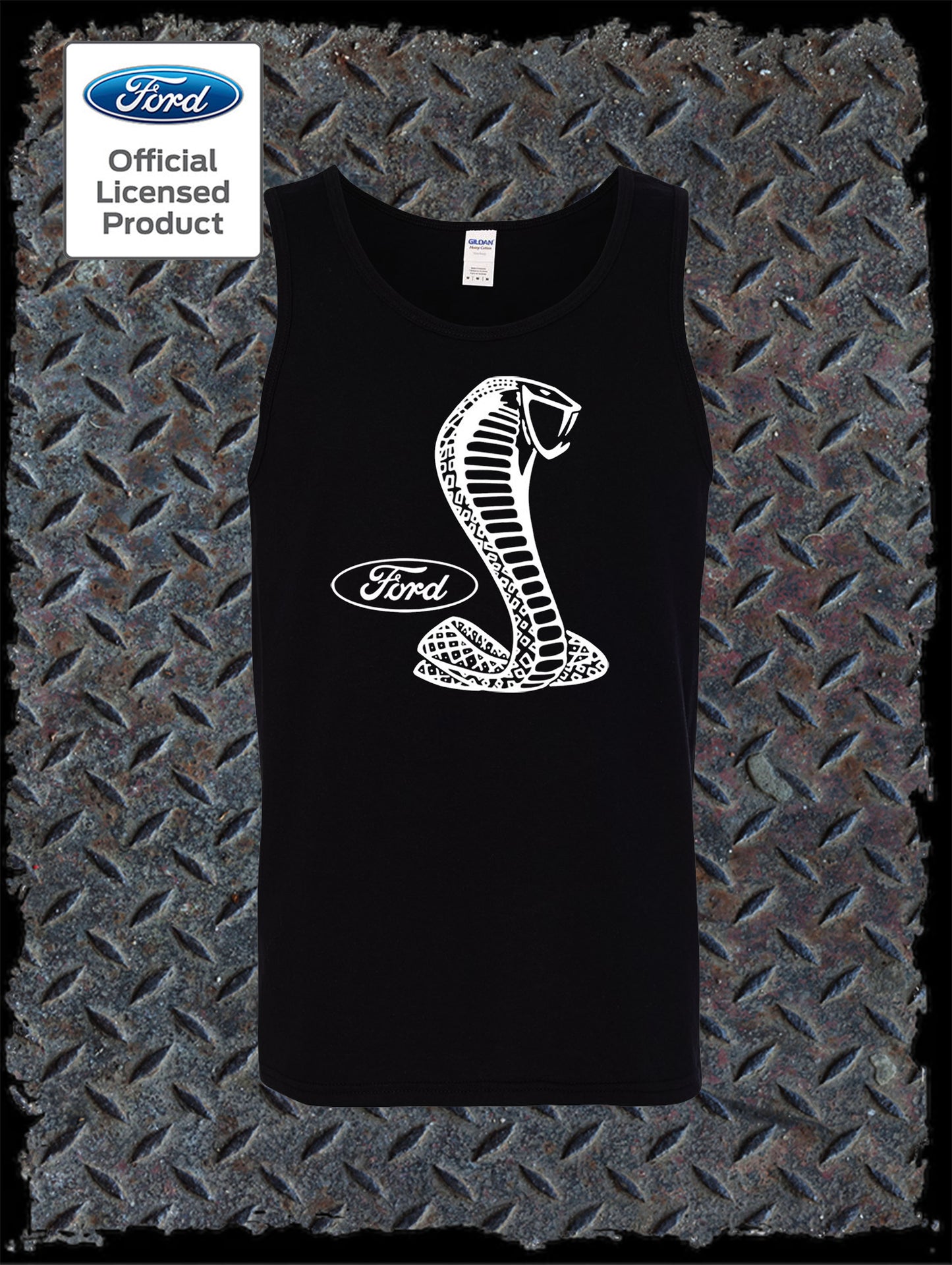 Ford / Shelby Cobra Tank Top T-Shirt -Official Licensed Product- Mustang GT 500