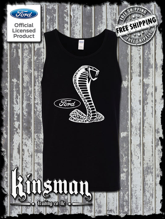 Ford / Shelby Cobra Tank Top T-Shirt -Official Licensed Product- Mustang GT 500