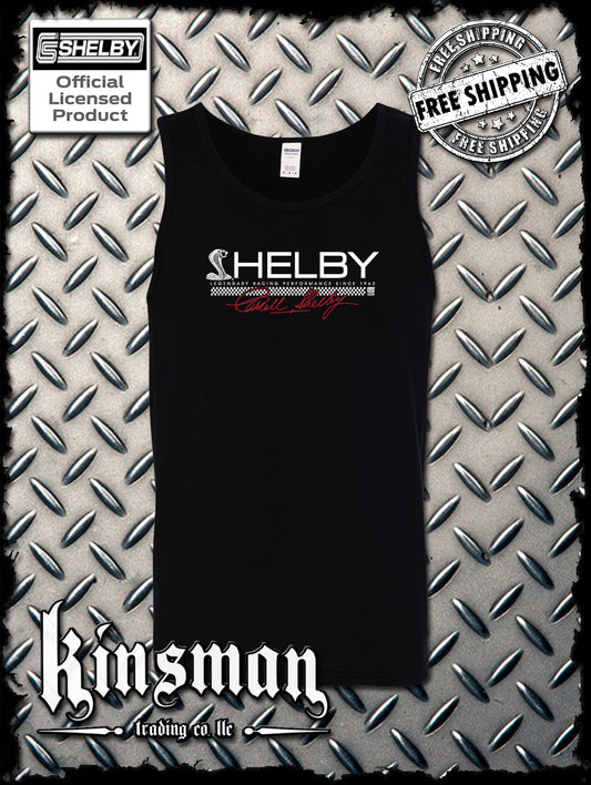 Carroll Shelby Cobra Strip Logo Tank Top T-Shirt