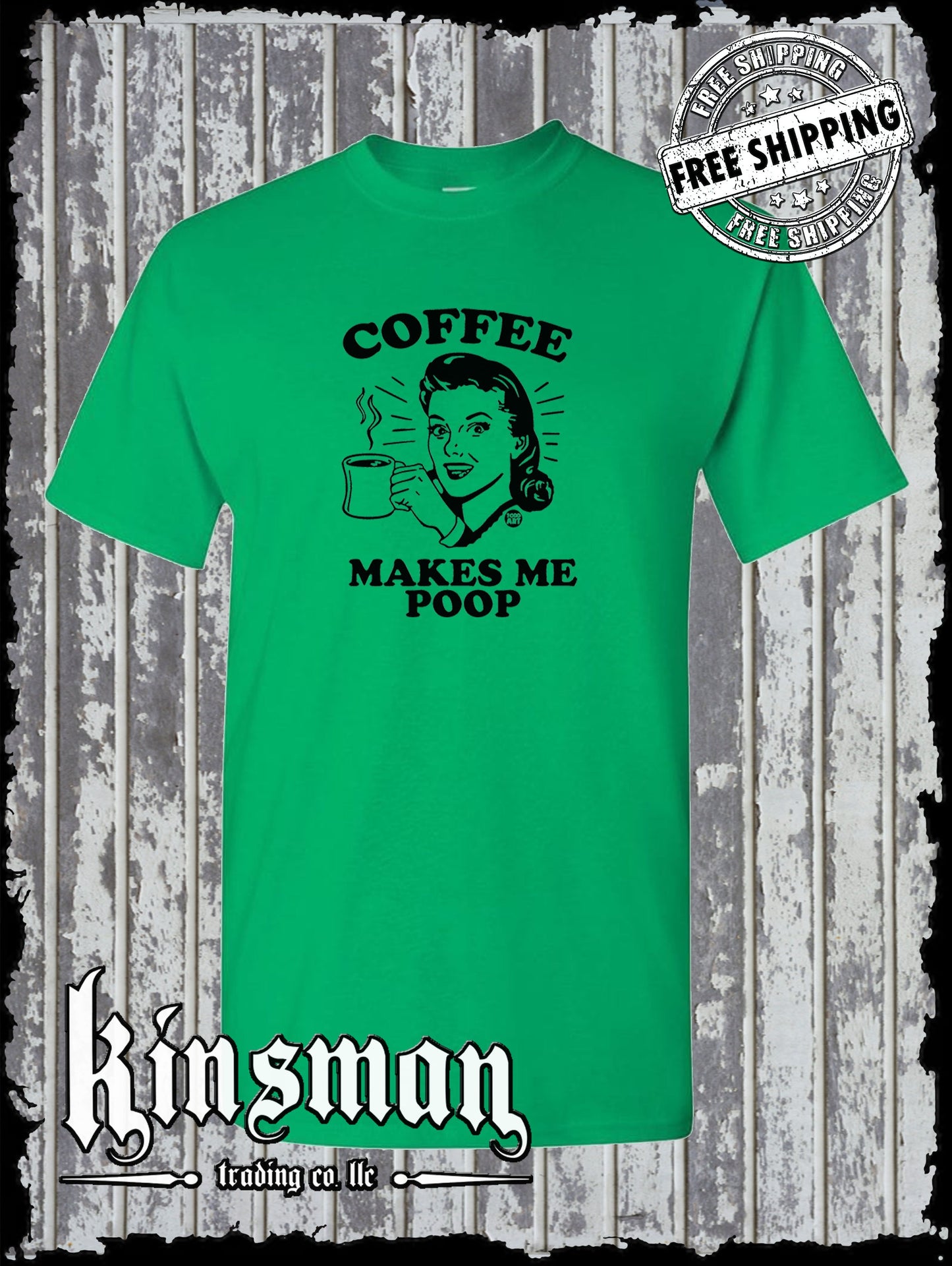 Coffee Makes Me Poop T-Shirt Todd Goldman Licensed