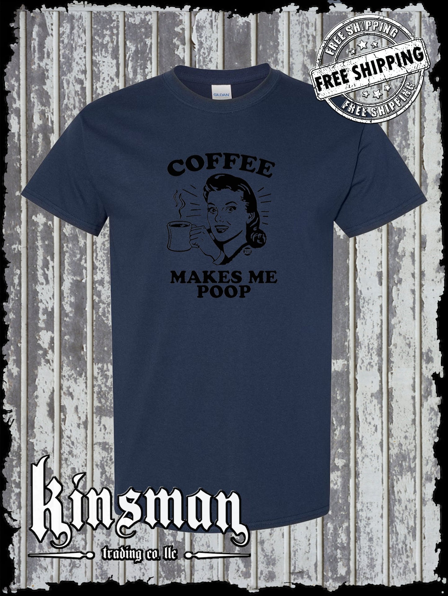 Coffee Makes Me Poop T-Shirt Todd Goldman Licensed